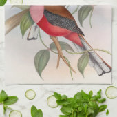 Prachtige  vogelillustratie Keukenhanddoek (Gevouwen)