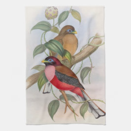 Prachtige vogelillustratie Keukenhanddoek