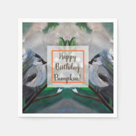 Prachtige vogellentschilderijen servet