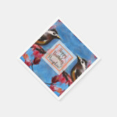 Prachtige vogellentschilderijen servet (Hoek)