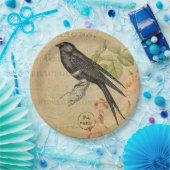 Prachtige  vogelpest papieren bordje (Feest)