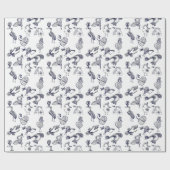 Prachtige vogels cadeaupapier (Vlak)