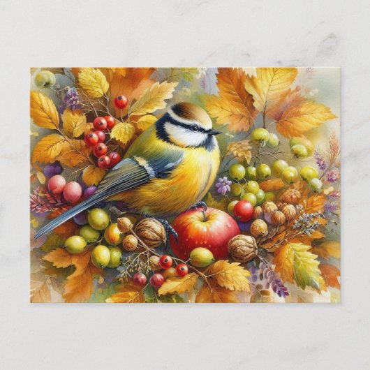 Prachtige vogels Herfstlandschap 18 Briefkaart (Voorkant)