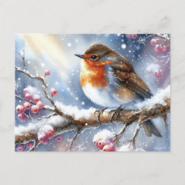 Prachtige vogels Winterlandschap 13 Briefkaart