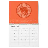 Prachtige volledige jaarkalender voor kleurrijke d kalender (Feb 2026)