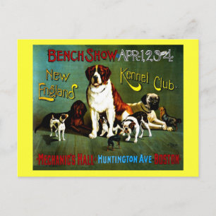 Prachtige volledige kleuren 1890  show poster briefkaart