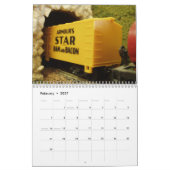 Prachtige volledige treinkalender kalender (Feb 2027)