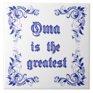 Prachtige vormgeving met aangepast design tegeltje