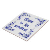 Prachtige vormgeving met aangepast design tegeltje (Zijkant)