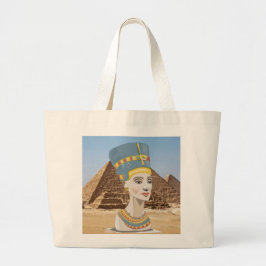 Prachtige vormgeving van Nefertiti Grote Tote Bag