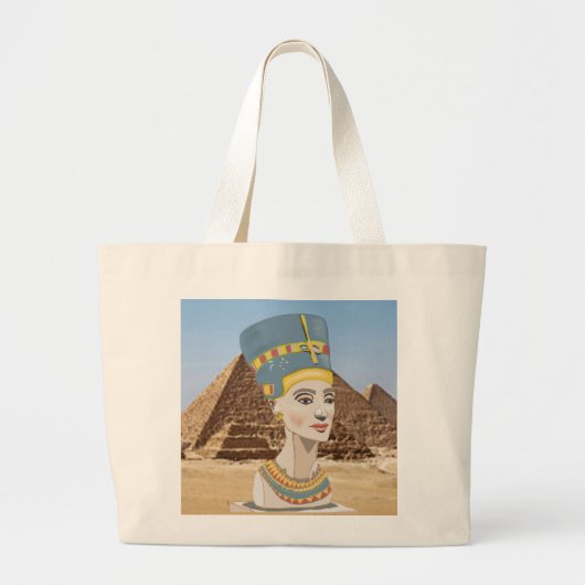 Prachtige vormgeving van Nefertiti Grote Tote Bag (Voorkant)