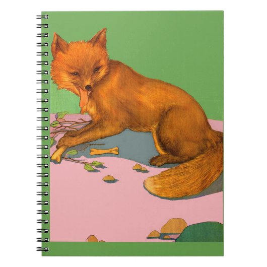 prachtige vossenafdruk notitieboek (Voorkant)