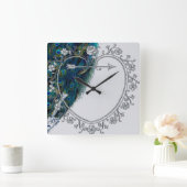 Prachtige  vredeskunst gepersonaliseerd vierkante klok (Huis)