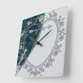 Prachtige  vredeskunst gepersonaliseerd vierkante klok (Hoek)