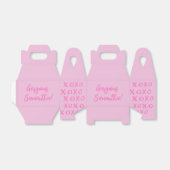 Prachtige Vriendennaam XOXO roze Schattigee Favori Bedankdoosjes (Uitgevouwen)