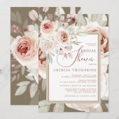 Prachtige Vrijgezellenfeesten van Roos van Pastel Kaart (Voorkant / Achterkant)