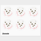 Prachtige vrolijke kerst stickers (Vel)