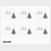Prachtige vrolijke kerst stickers (Vel)