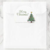 Prachtige vrolijke kerst stickers (Tas)