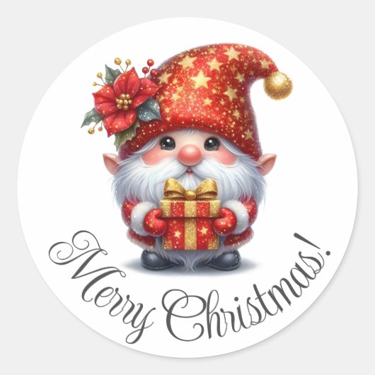 Prachtige vrolijke kerst stickers (Voorkant)