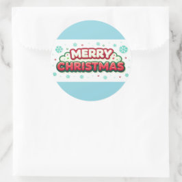 Prachtige vrolijke kerst stickers