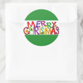 Prachtige vrolijke kerst stickers (Tas)