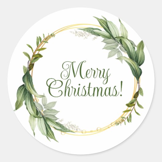 Prachtige vrolijke kerst stickers (Voorkant)
