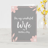 Prachtige vrouw kaart voor moeder (Gele Bloem)