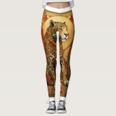 Prachtige vrouw leagins leggings (Voorkant)