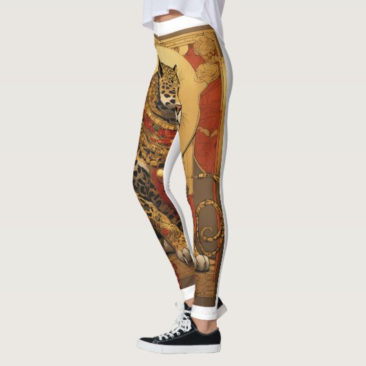 Prachtige vrouw leagins leggings (Links)