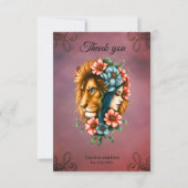 Prachtige vrouw met haar lange, golvende haren bedankkaart (Voorkant)