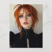 Prachtige vrouw met rood haar briefkaart (Voorkant)