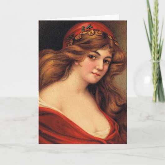 Prachtige  vrouw, Moederdag Kaart (Voorkant)