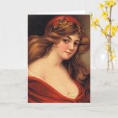 Prachtige  vrouw, Moederdag Kaart (Gele Bloem)