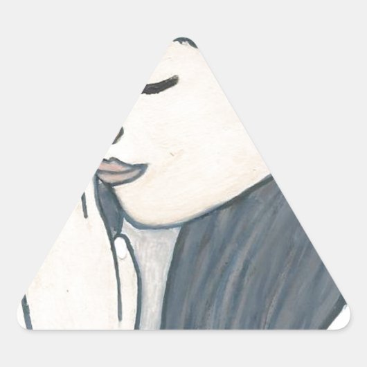 Prachtige vrouw sticker (Voorkant)