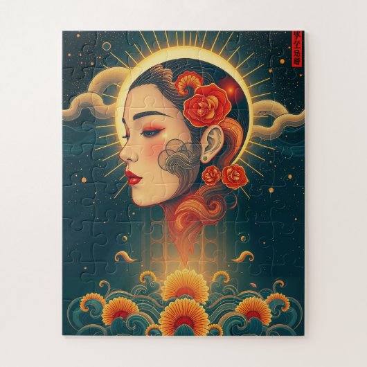 Prachtige vrouw van deze tijd legpuzzel (Verticaal)