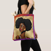 Prachtige vrouwen met een Afrikaanse stijl Tote Bag (Dichtbij)