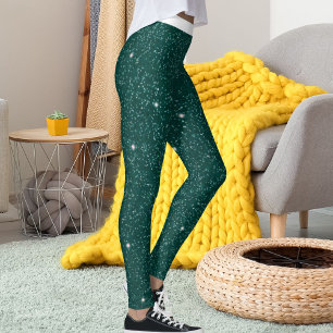 Prachtige vrouwen wit groen blauw gestreepte glins leggings