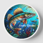 Prachtige Walleye Pike in Lake (Voorkant)