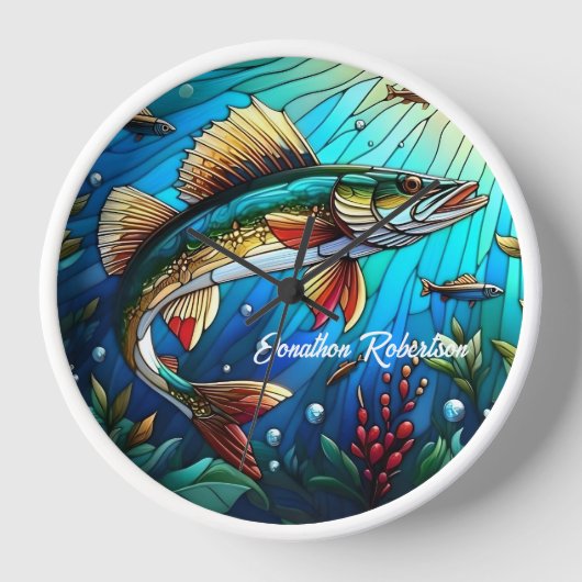 Prachtige Walleye Pike in Lake (Voorkant)