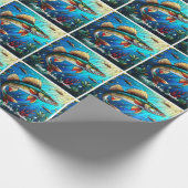 Prachtige Walleye Pike in Lake Cadeaupapier (Hoek)