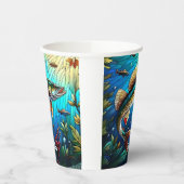 Prachtige Walleye Pike in Lake Papieren Bekers (Links)