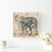 Prachtige wandklok - Leopard (Huis)