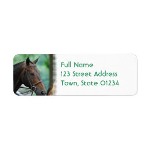 Prachtige Warmblood Horse Mailing Labels