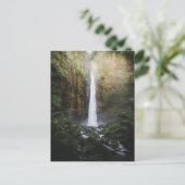 Prachtige waterval in Java, Indonesië, Foto Briefkaart (Staand voorkant)