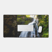 Prachtige waterval met zonlicht gloed bureaumat (Keyboard & Muis)