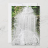 Prachtige watervallandbruiloft kaart (Achterkant)