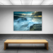 Prachtige watervallen landschap canvas afdruk