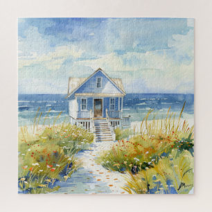 Prachtige Waterverf Beach Cottage Legpuzzel