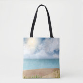 Prachtige Waterverf Beach Scene Tote Bag (Voorkant)